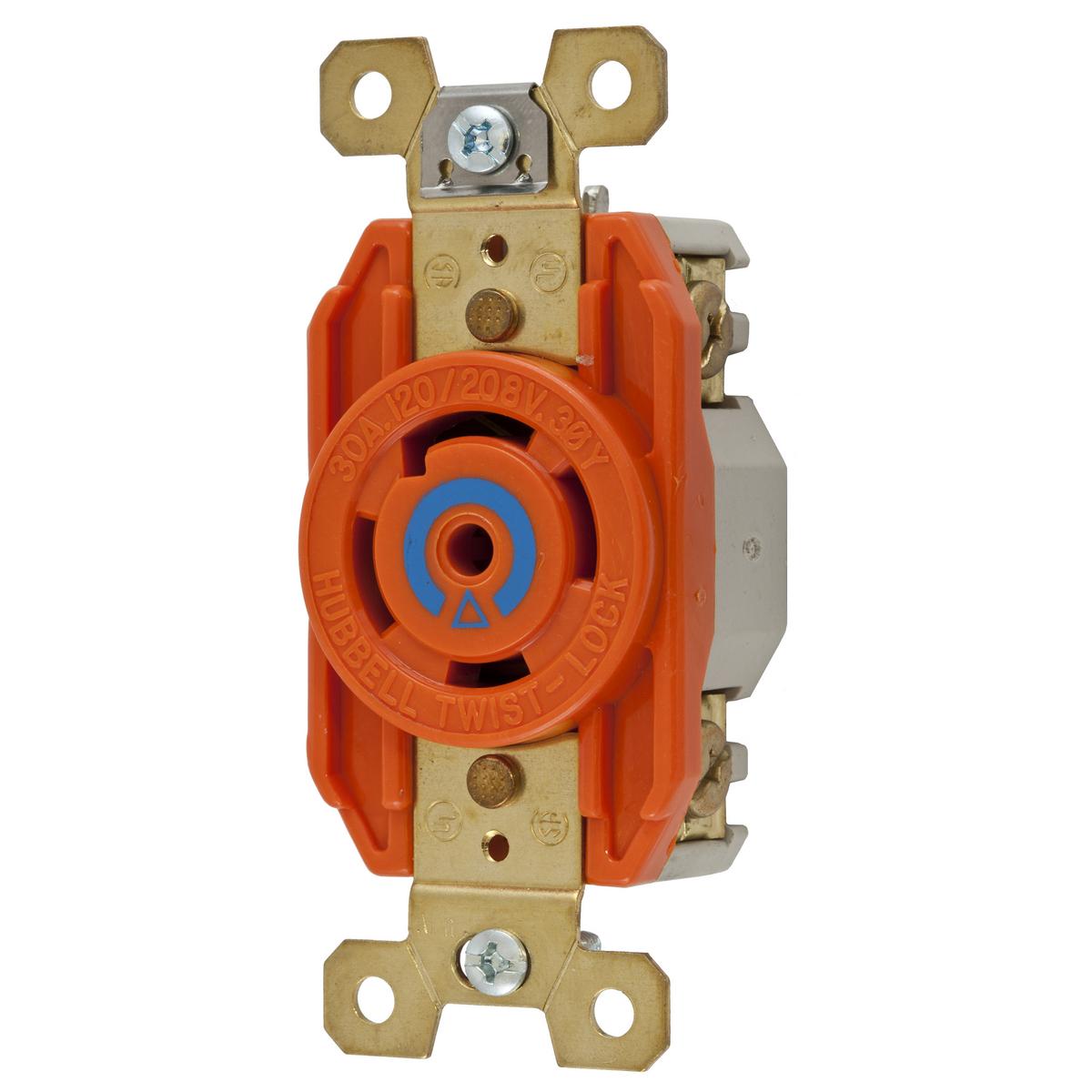 Hubbell Wiring Device-Kellems IG2810 Locking Receptacles