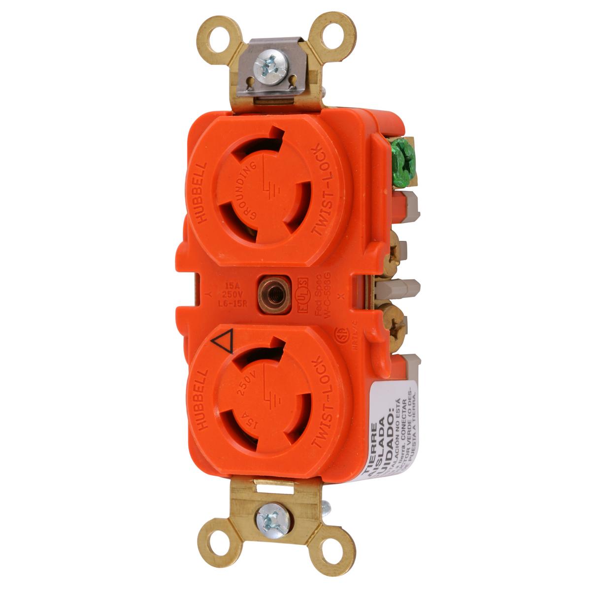 Hubbell Wiring Device-Kellems IG4550A Locking Receptacles