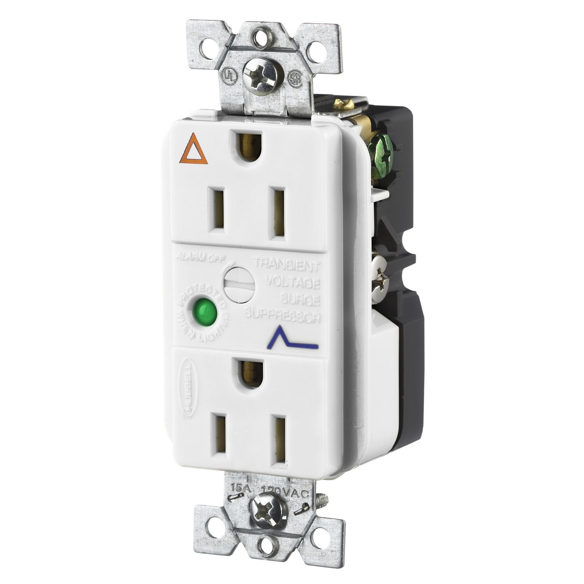 Hubbell Wiring Device-Kellems IG5262WSA Straight Blade Receptacles