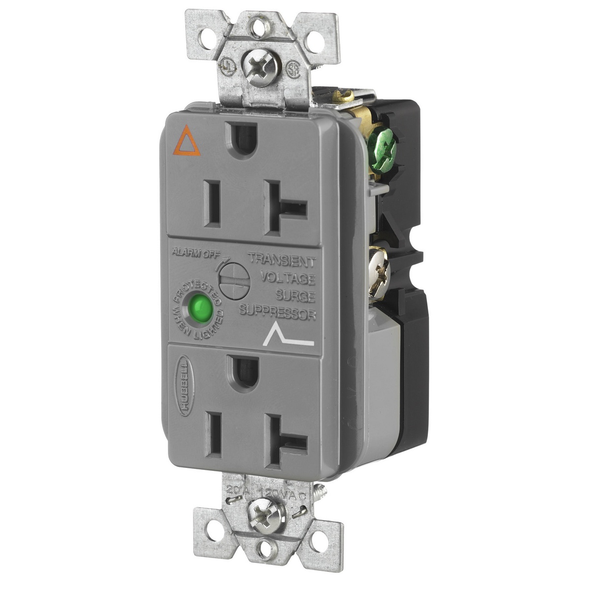 Hubbell Wiring Device-Kellems IG5362GYSA Straight Blade Receptacles