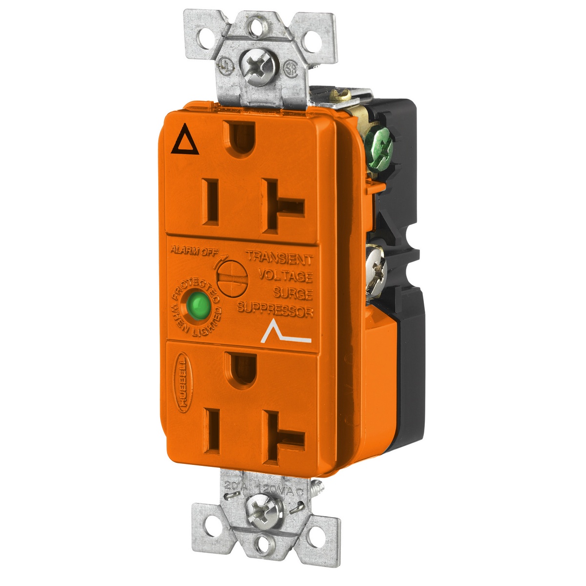 Hubbell Wiring Device-Kellems IG5362OSA Straight Blade Receptacles
