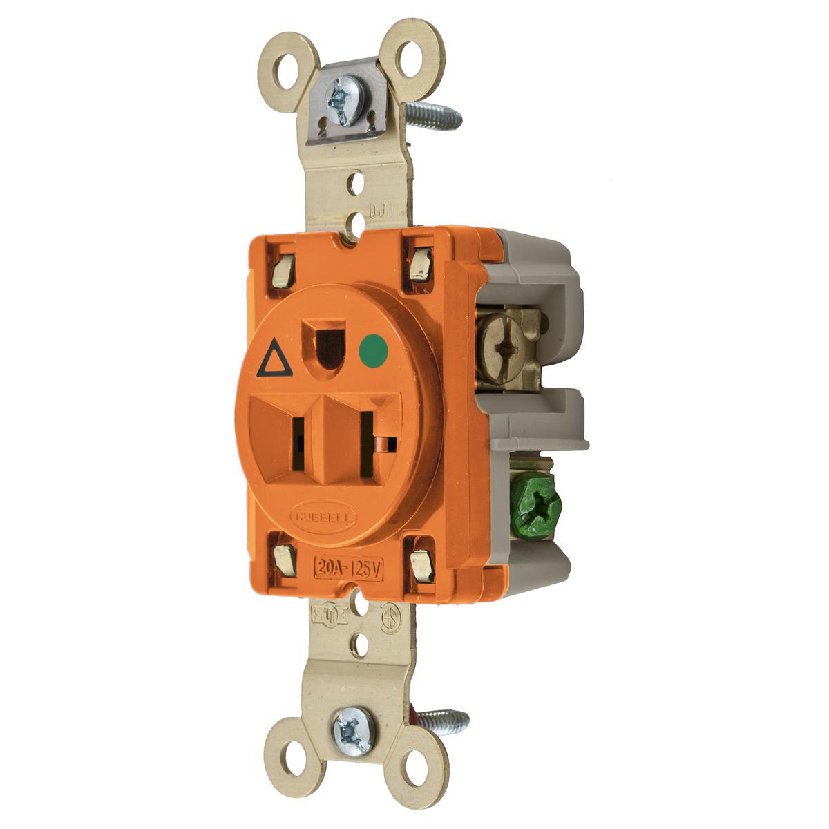 Hubbell Wiring Device-Kellems IG8310 Straight Blade Receptacles