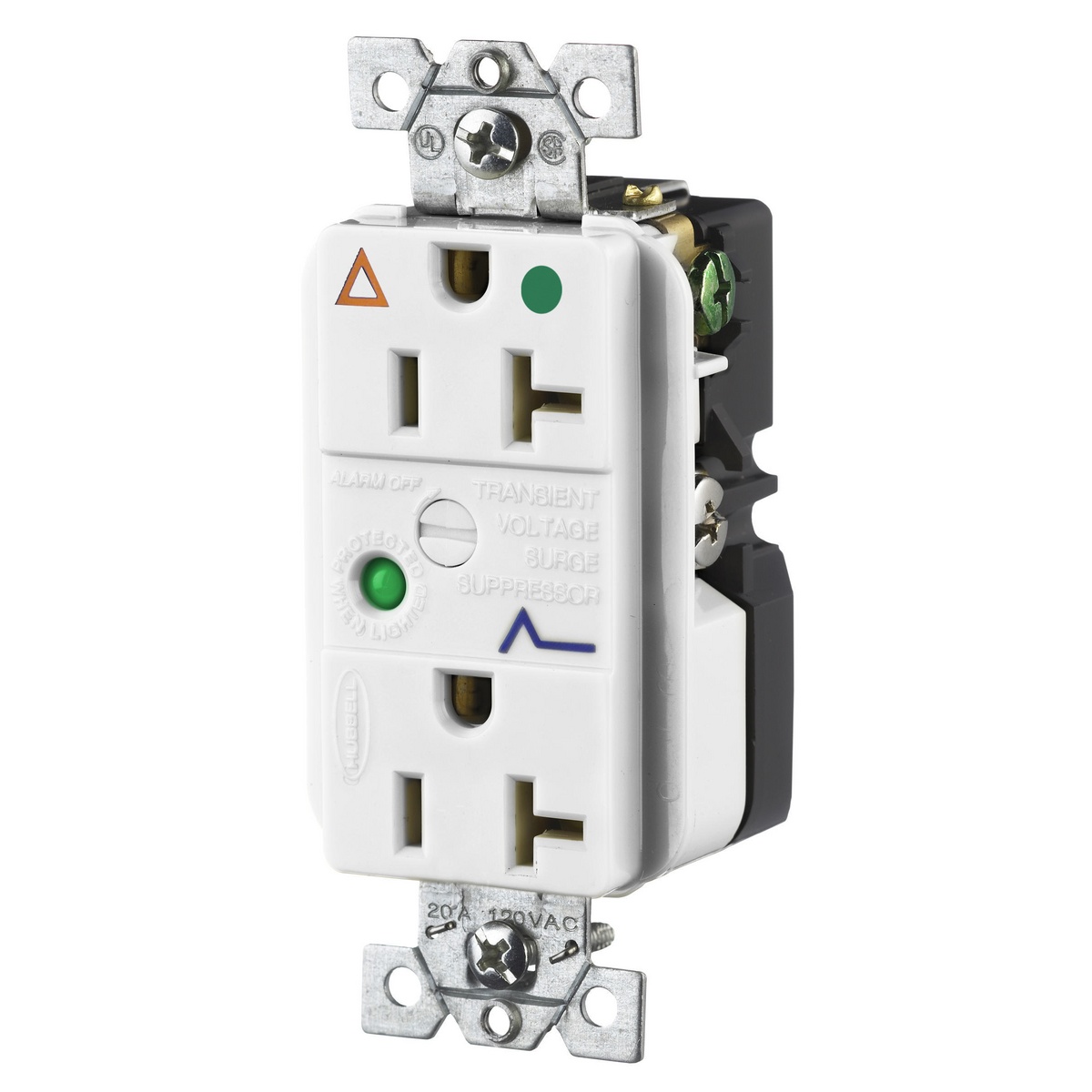 Hubbell Wiring Device-Kellems IG8362WSA Straight Blade Surge Suppressions