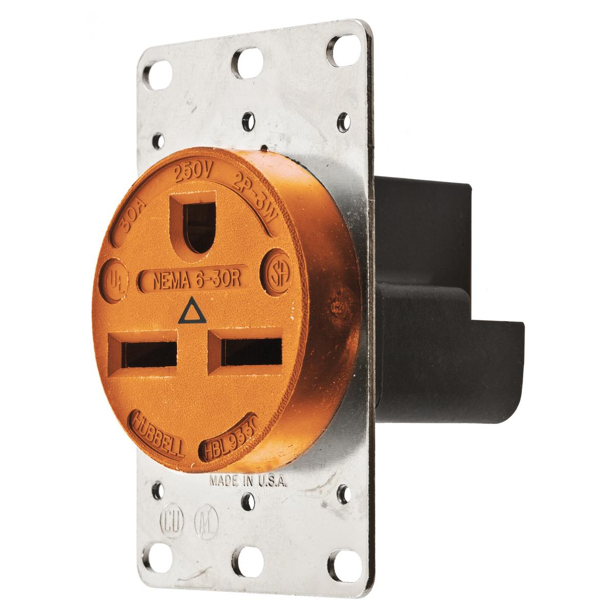 Hubbell Wiring Device-Kellems IG9330 Straight Blade Receptacles