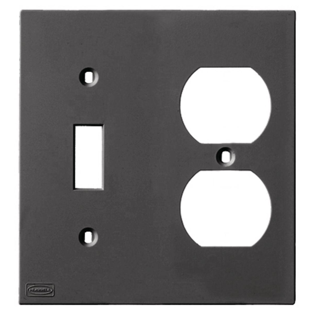 Hubbell Wiring Device-Kellems KP18BK Raceway Outlet Box Covers & Plates