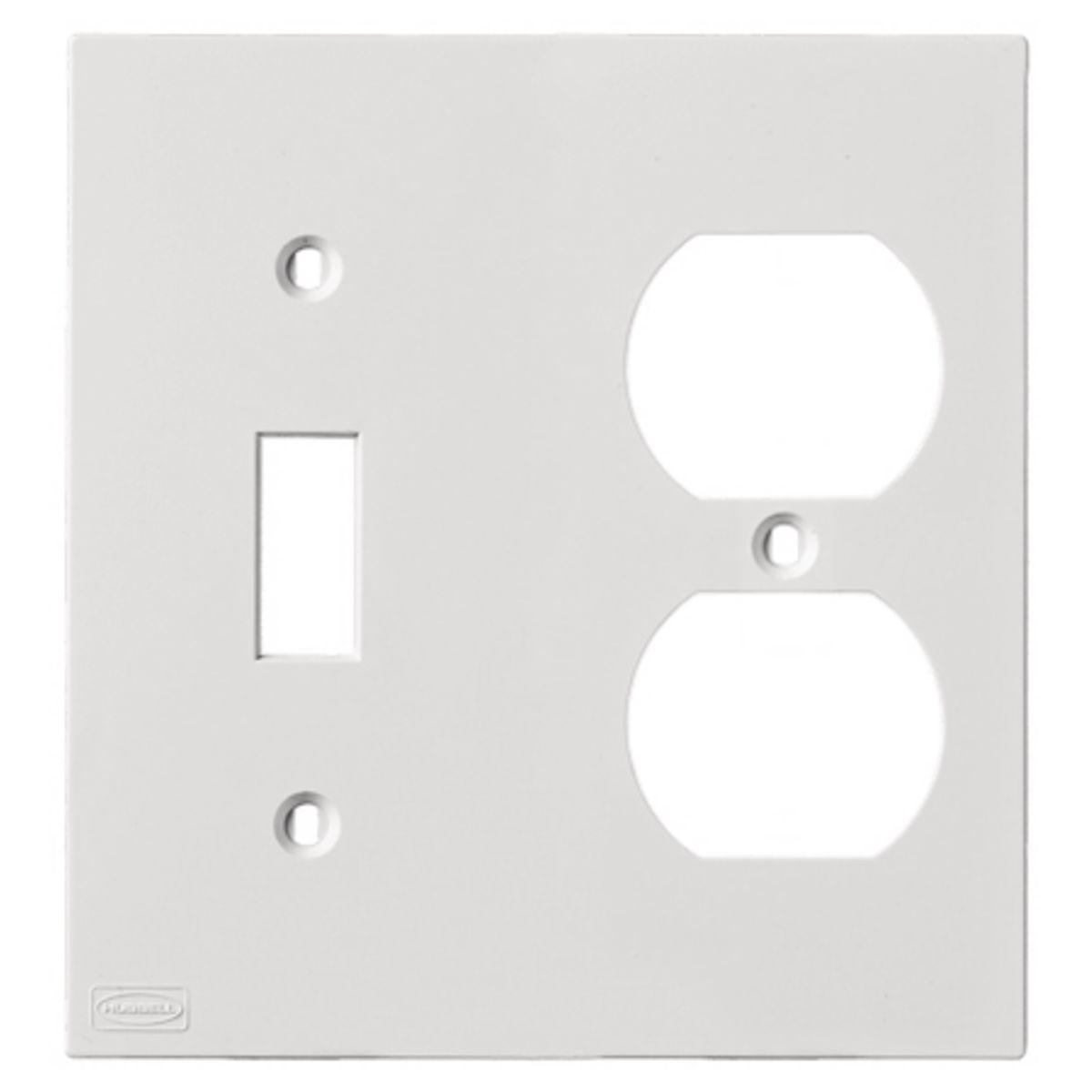 Hubbell Wiring Device-Kellems KP18W Raceway Outlet Box Covers & Plates