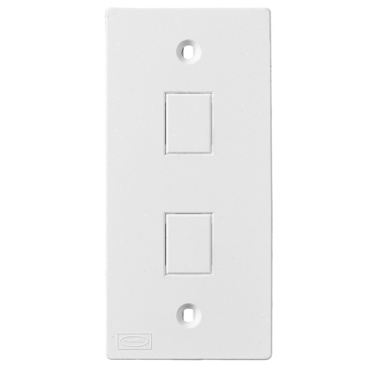 Hubbell Wiring Device-Kellems KP2162W Raceway Outlet Box Covers & Plates