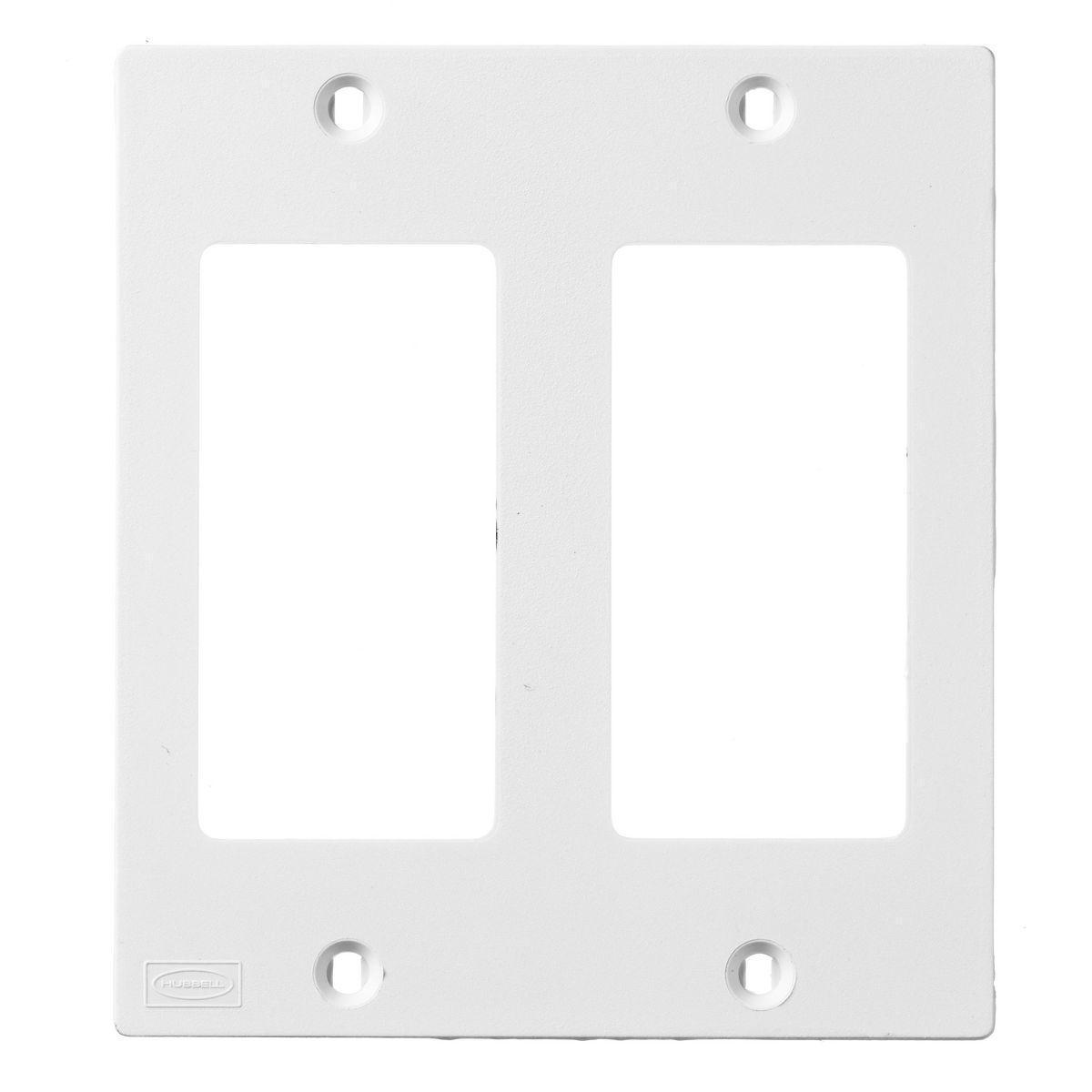 Hubbell Wiring Device-Kellems KP262W Raceway Outlet Box Covers & Plates