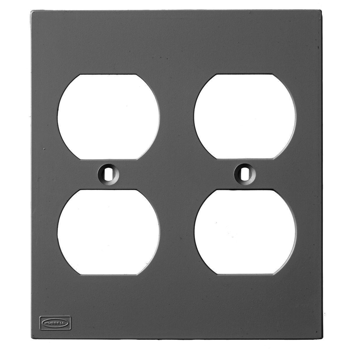 Hubbell Wiring Device-Kellems KP82BK Raceway Outlet Box Covers & Plates