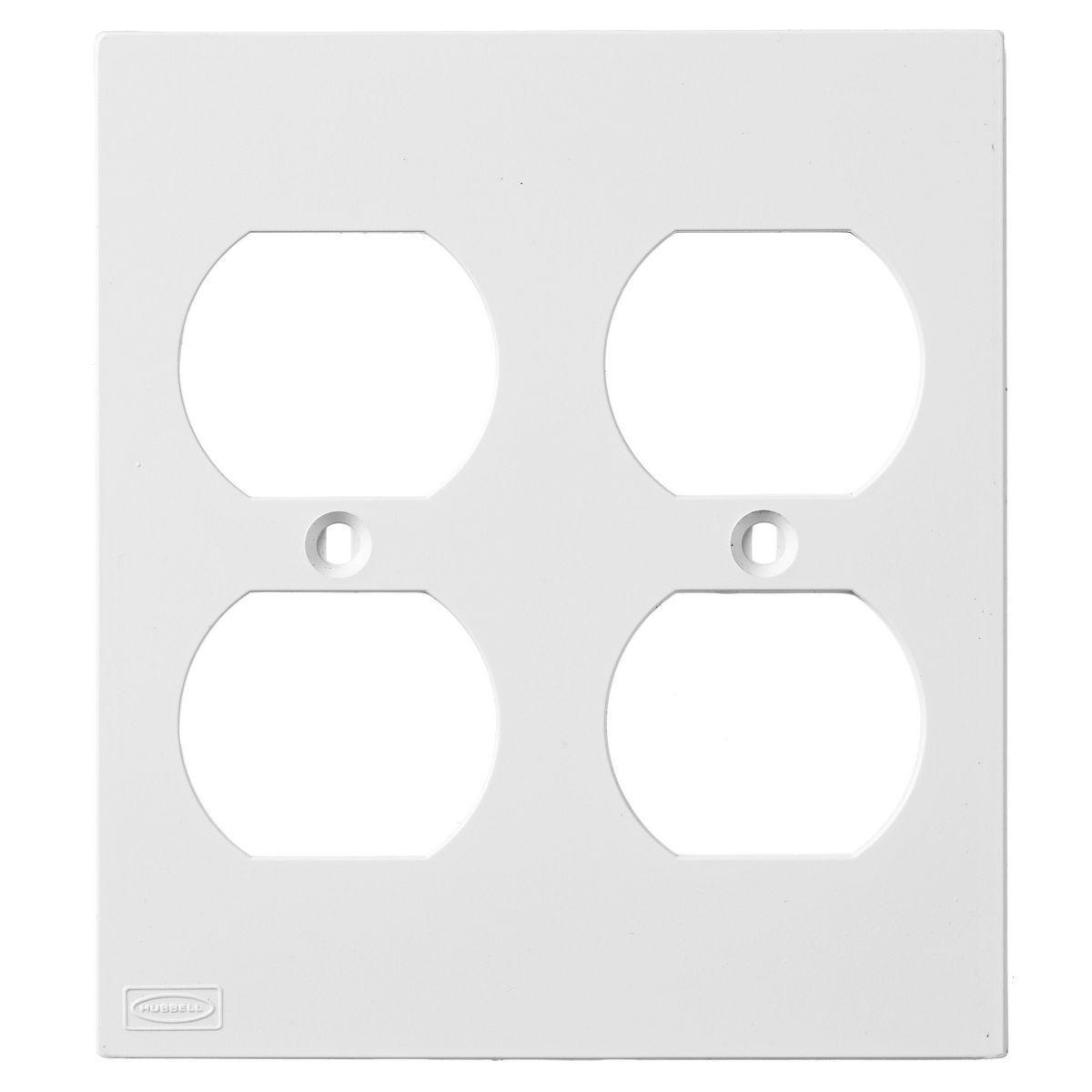 Hubbell Wiring Device-Kellems KP82W Raceway Outlet Box Covers & Plates