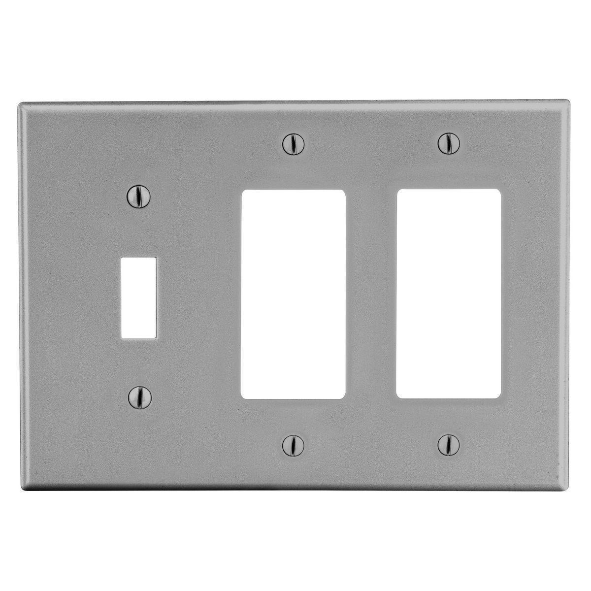 Hubbell Wiring Device-Kellems P1262GY Combination Wallplates