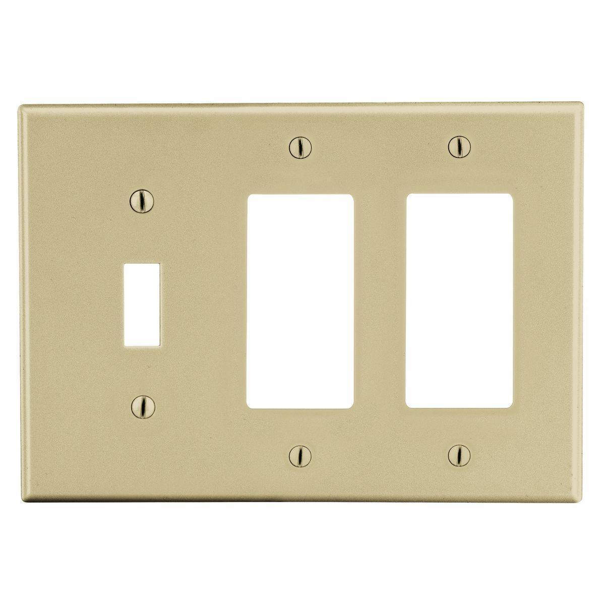 Hubbell Wiring Device-Kellems P1262I Combination Wallplates
