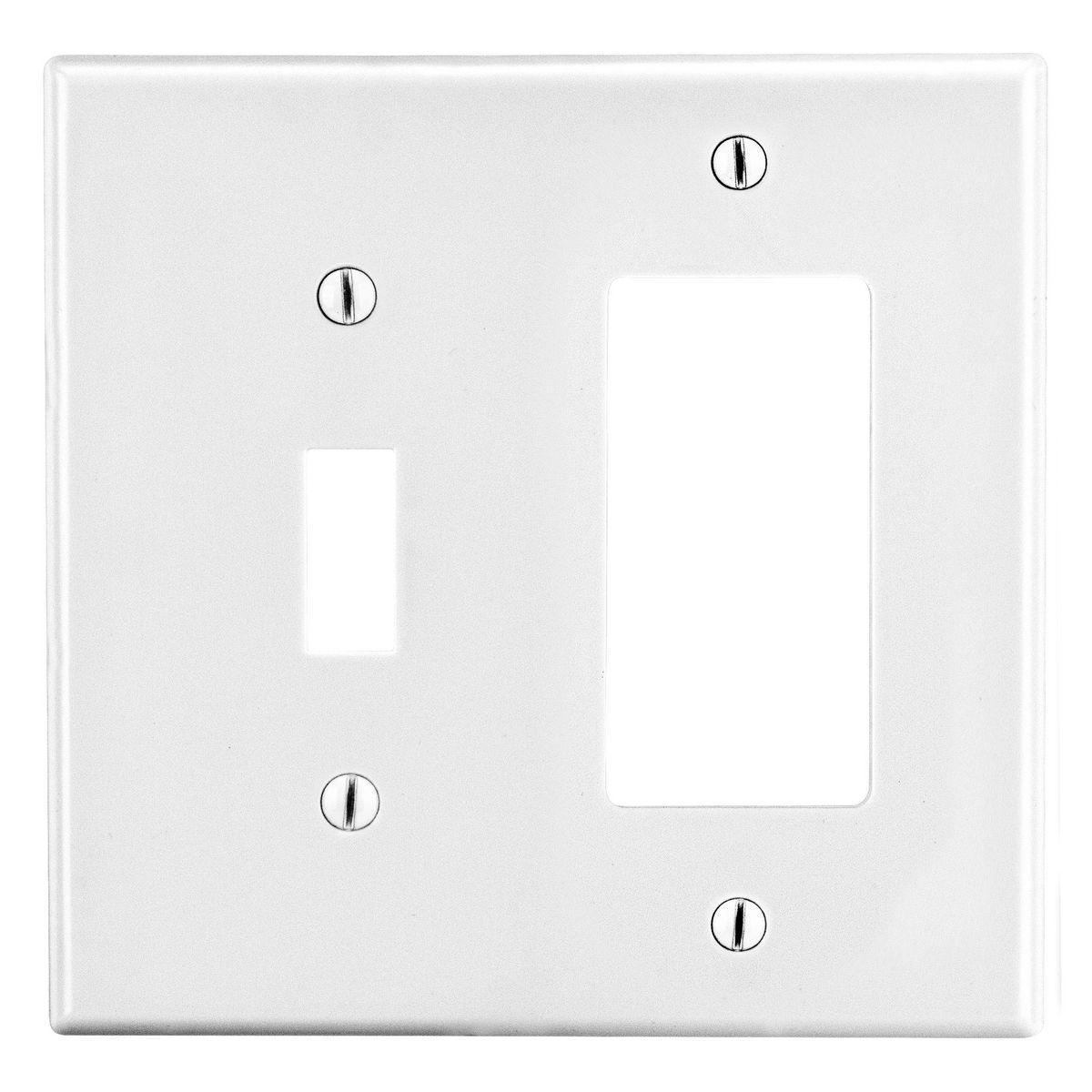 Hubbell Wiring Device-Kellems PJ126W Combination Wallplates