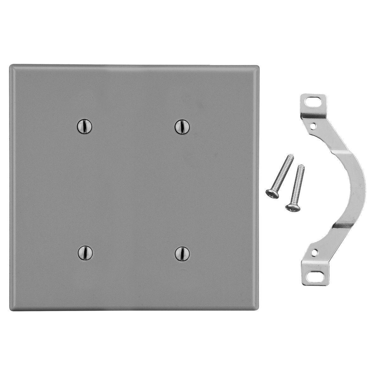 Hubbell Wiring Device-Kellems P24GY Blank Wallplates