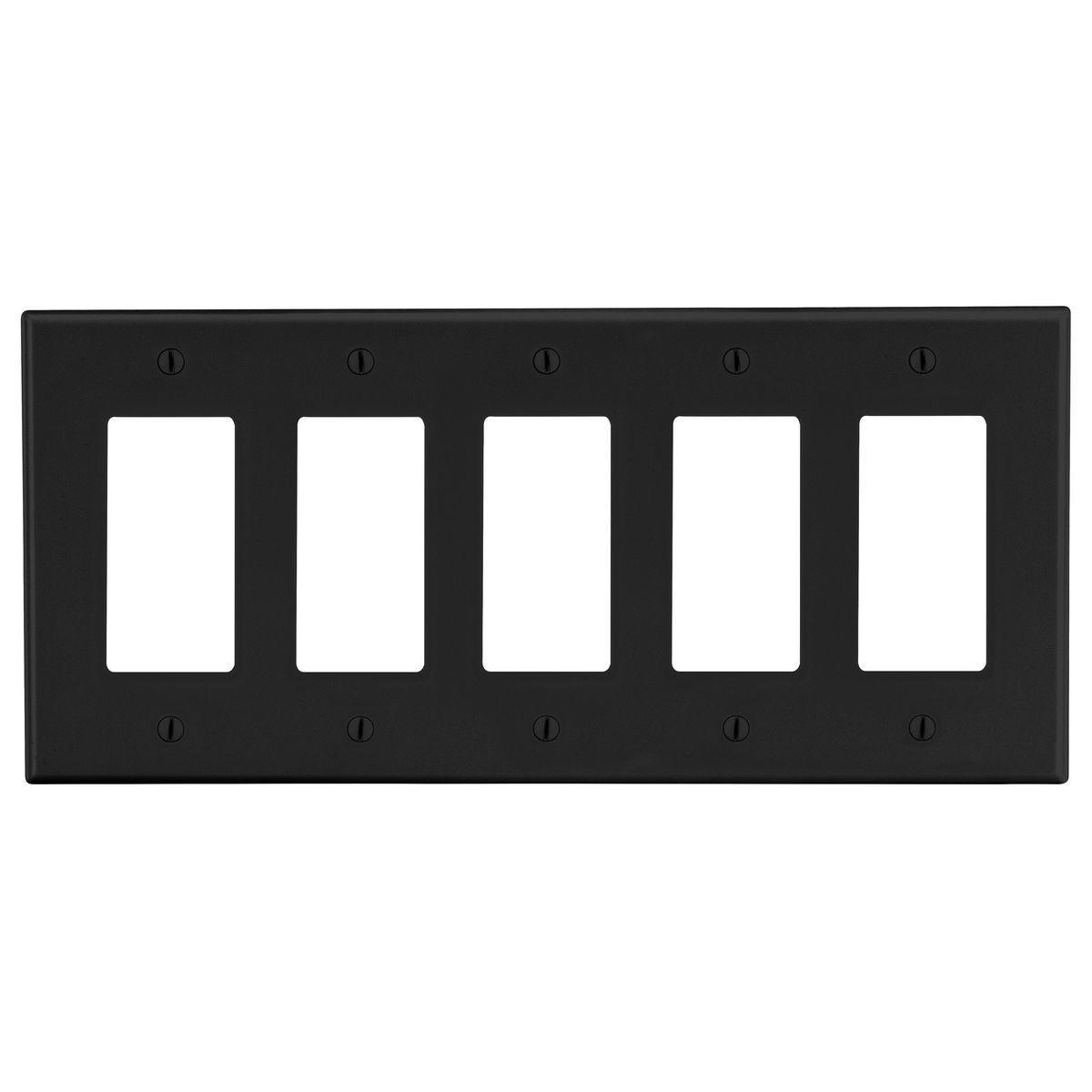 Hubbell Wiring Device-Kellems P265BK Decorative Wallplates