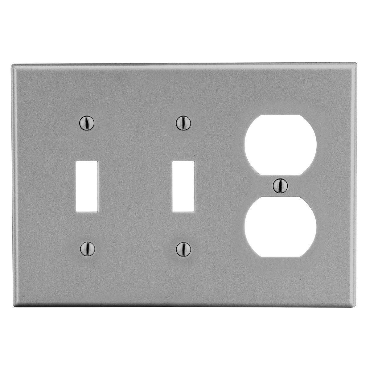 Hubbell Wiring Device-Kellems P28GY Combination Wallplates