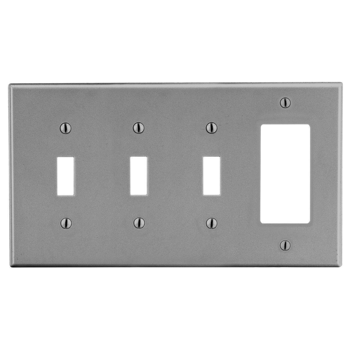 Hubbell Wiring Device-Kellems P326GY Combination Wallplates