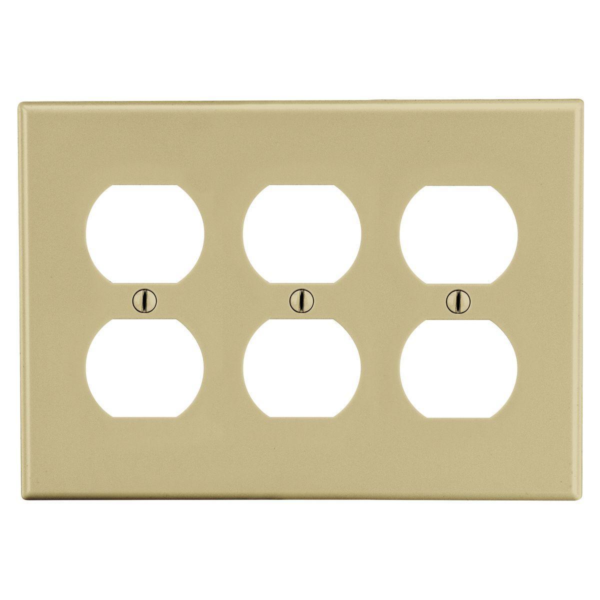 Hubbell Wiring Device-Kellems P83I Receptacle Wallplates