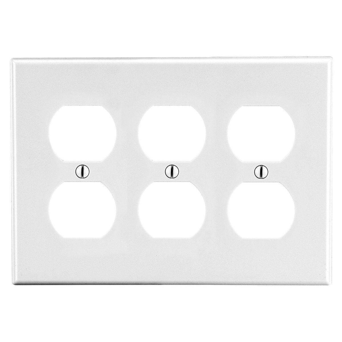 Hubbell Wiring Device-Kellems P83W Receptacle Wallplates