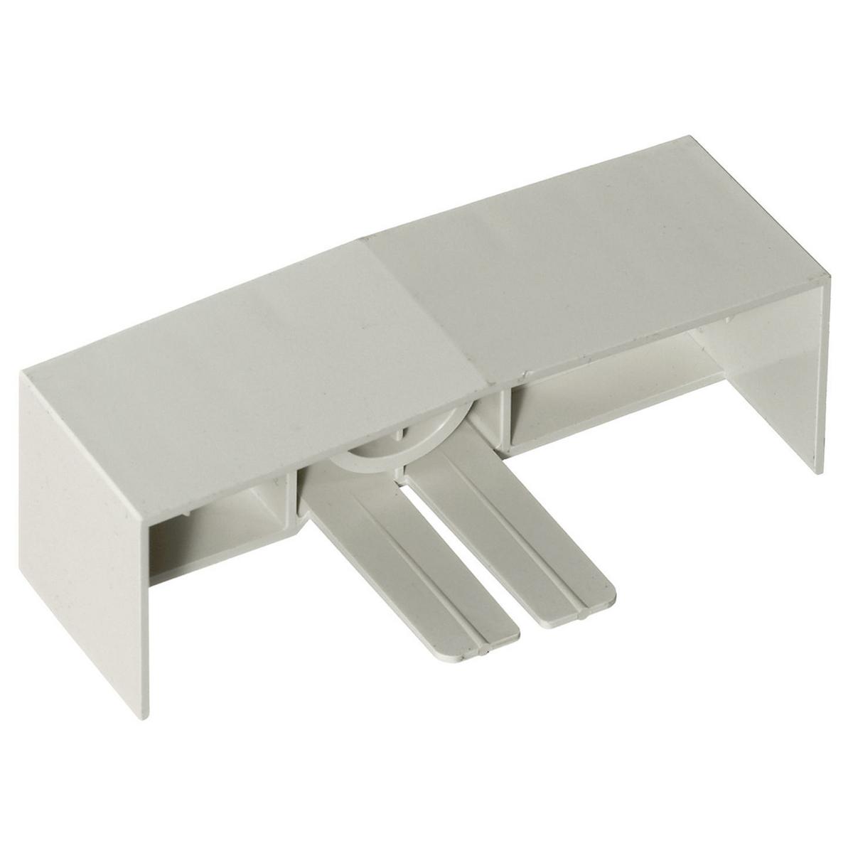 Hubbell Wiring Device-Kellems BaseTrak® PB3ECA Extruded Non Metallic Standard End Cap, For Use With BaseTrak® 2, 3-Channel Non-Metallic Raceway, Off-White