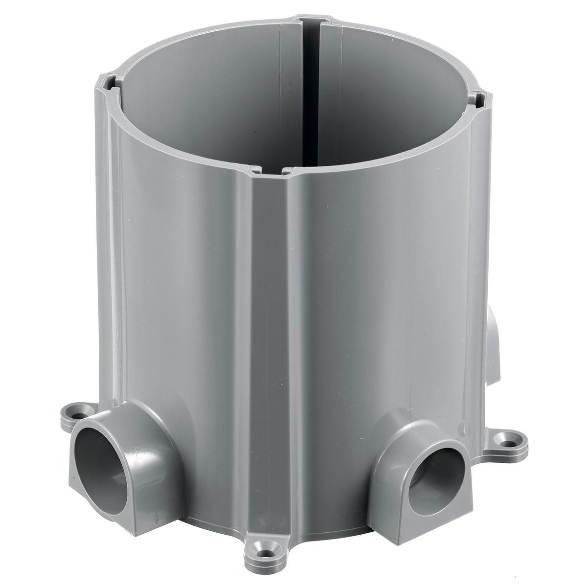 Hubbell Wiring Device-Kellems PFB1 Fully Adjustable Molded Non-Metallic Standard Floor Box, Thermoplastic, 100 cu-in Capacity, 1 Gangs, 4 Knockouts, 6.69 in L x 7.08 in W x 5.97 in H