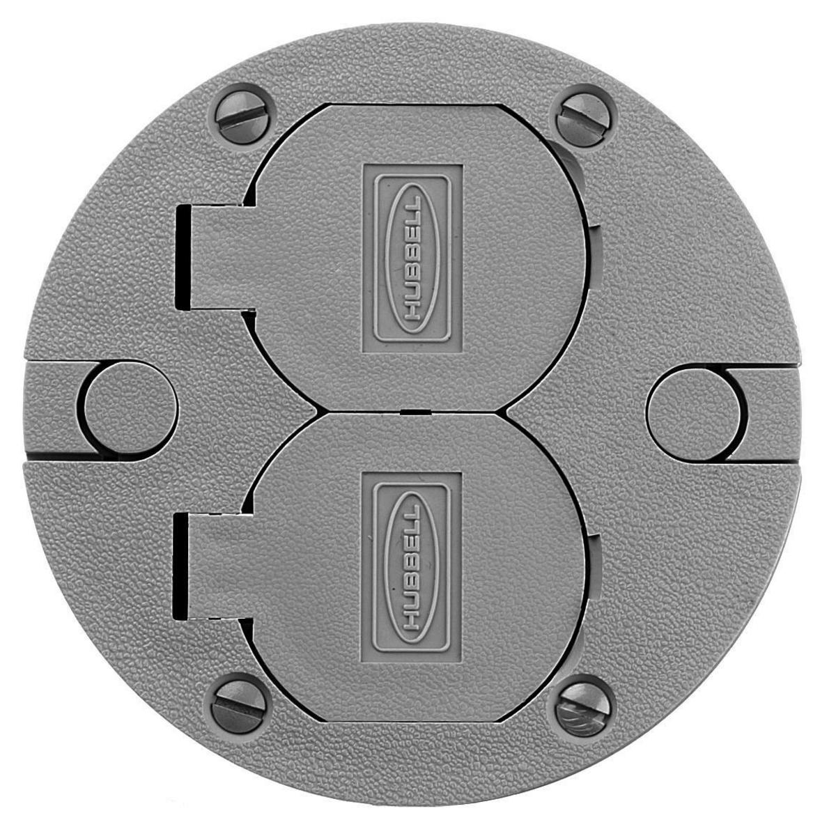 Hubbell Wiring Device-Kellems PFBRCGYA Floor Box Covers