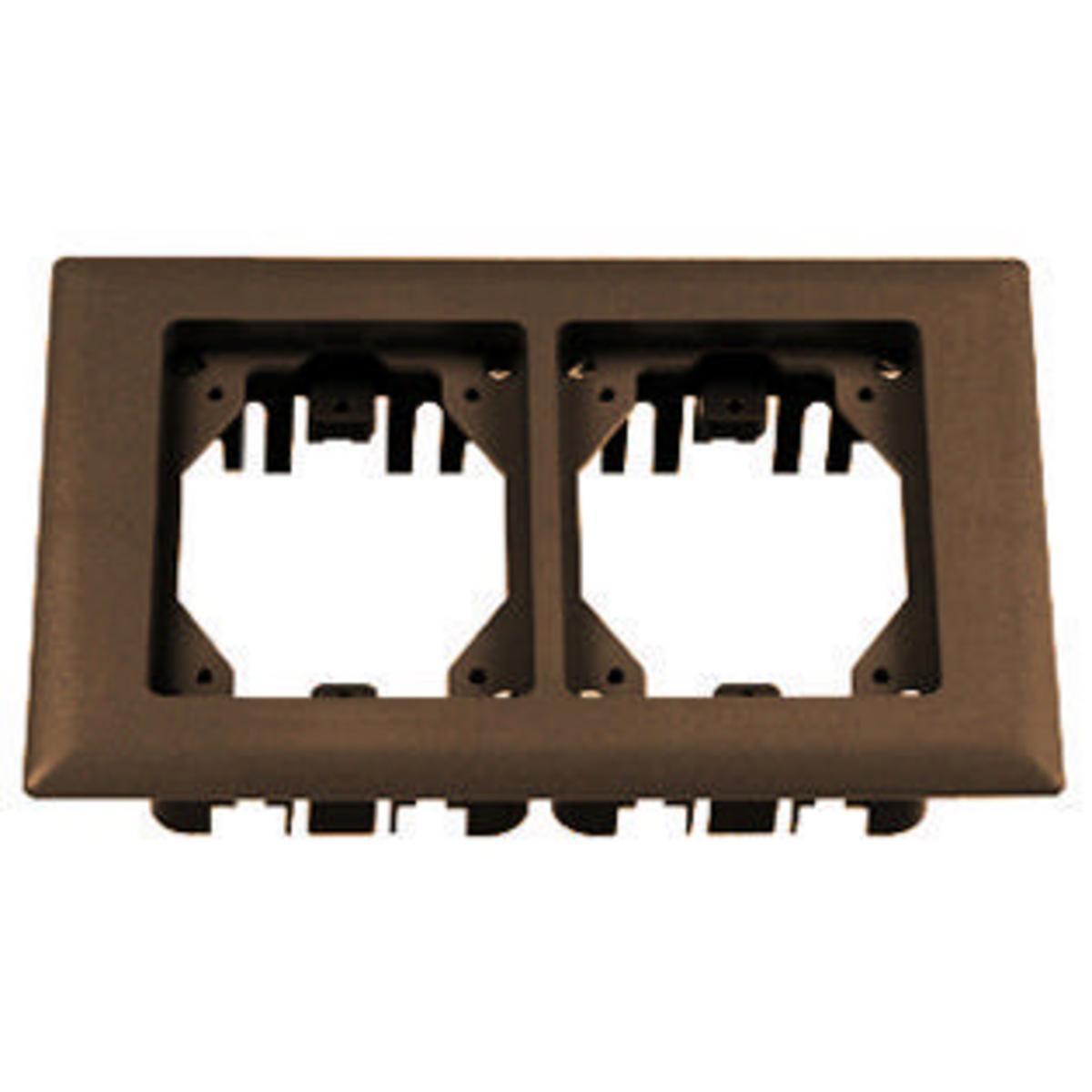 Hubbell Wiring Device-Kellems PFBRFBR2 2-Gang Molded Standard Carpet Flange, 6 in L, PVC