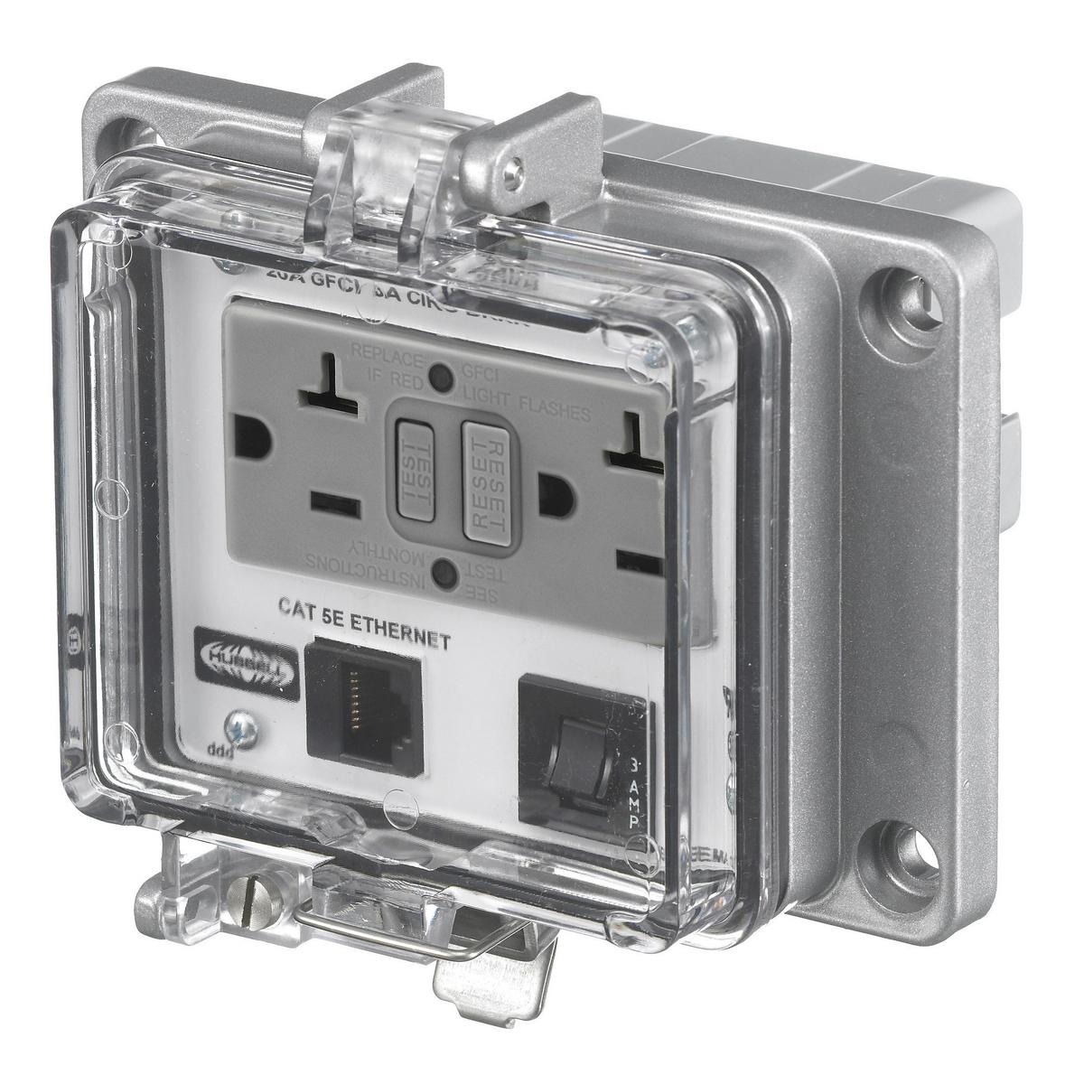 Hubbell Wiring Device-Kellems PR205EDB9B Combination Outlets