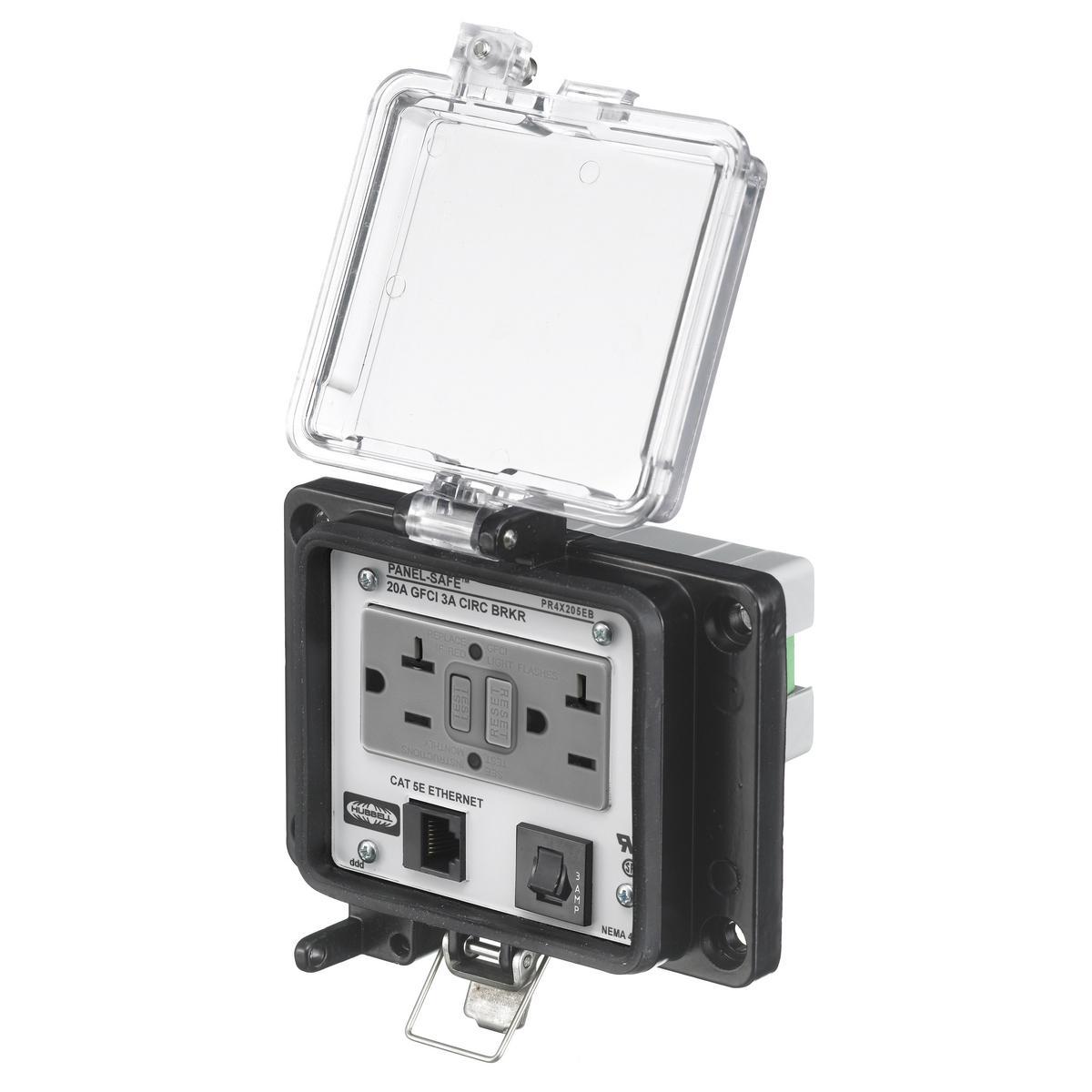Hubbell Wiring Device-Kellems PR4X205EB GFCI Receptacles