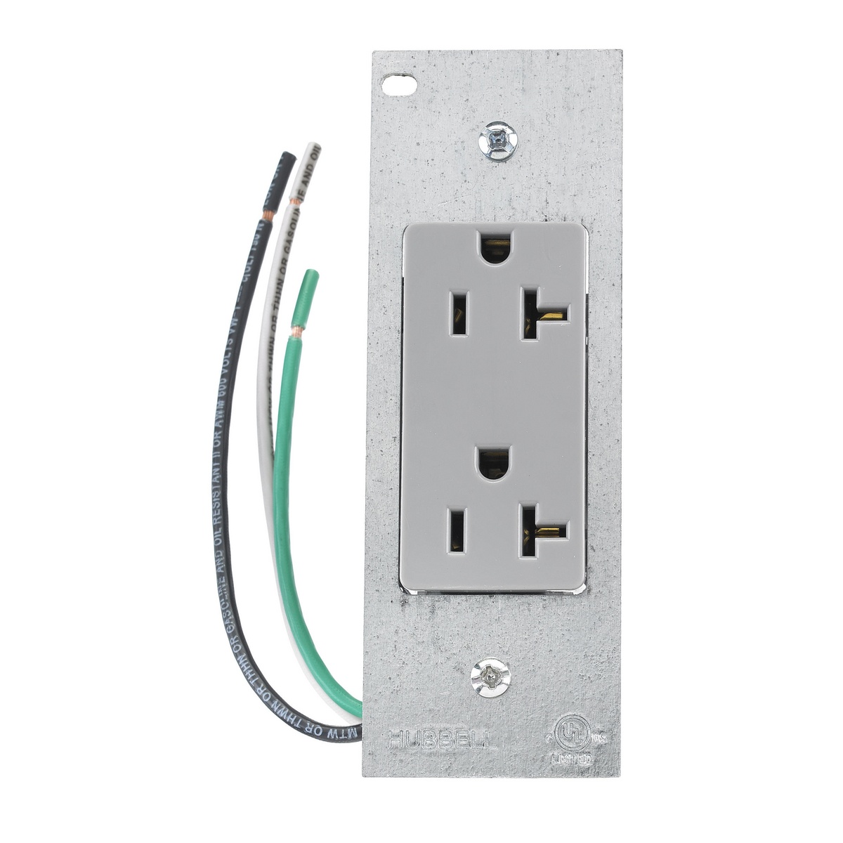 Hubbell Wiring Device-Kellems PWFB10MPDR20GRY Floor Box Outlet Face Plates