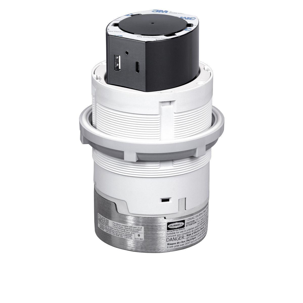 Hubbell Wiring Device-Kellems RCT600W Straight Blade Receptacles