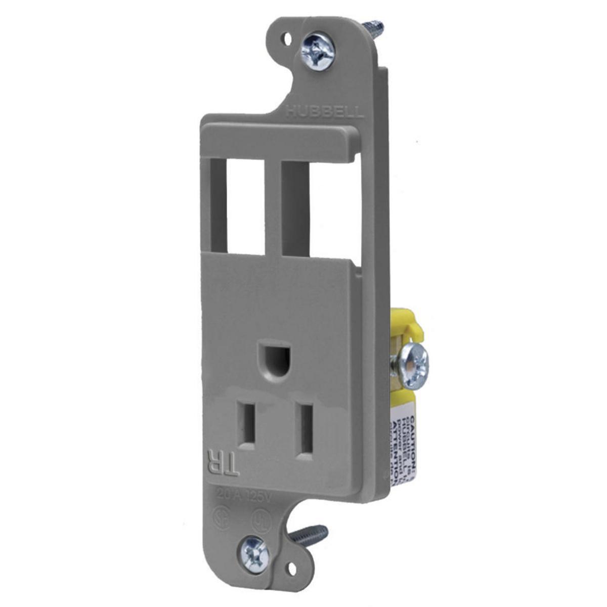 Hubbell Wiring Device-Kellems RJ65GYTR Combination Outlets