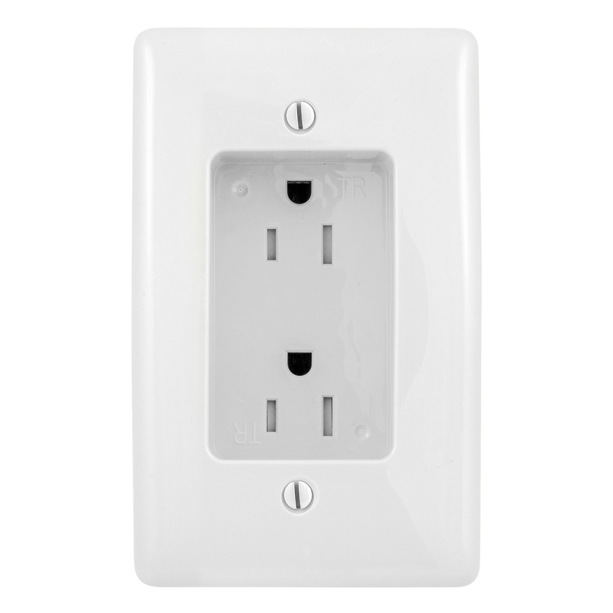 Hubbell Wiring Device-Kellems RR1510W Straight Blade Clock & Display Receptacle