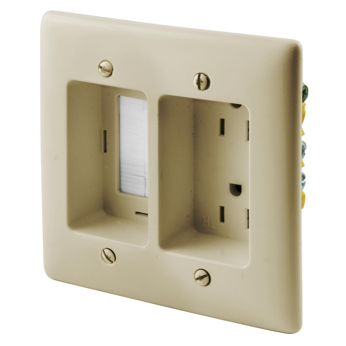 Hubbell Wiring Device-Kellems RR1512I Straight Blade Clock & Display Receptacle
