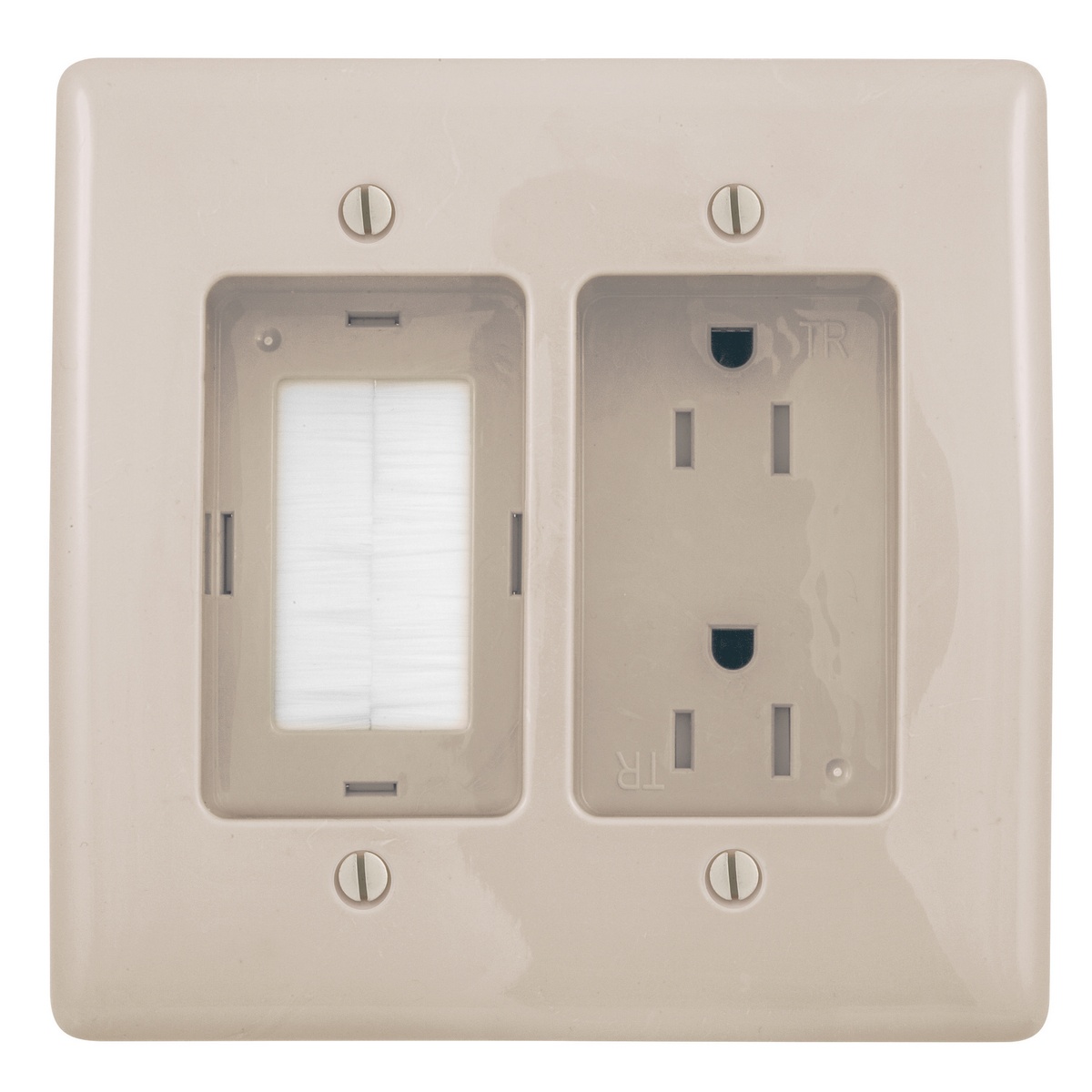 Hubbell Wiring Device-Kellems RR1512LA Straight Blade Clock & Display Receptacle