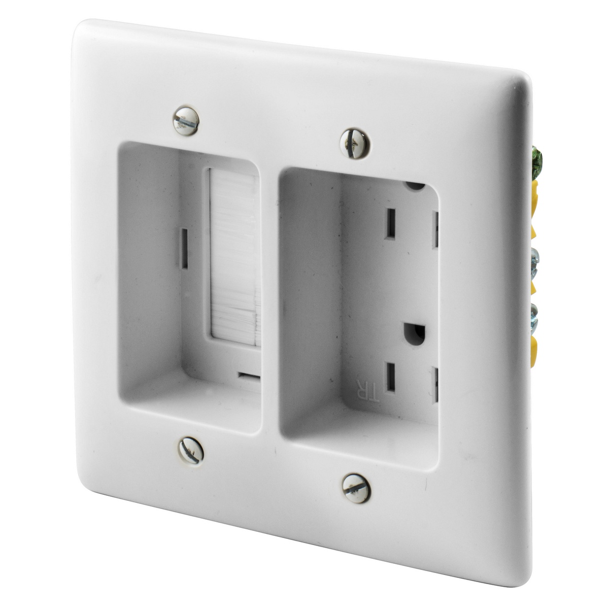 Hubbell Wiring Device-Kellems RR1512W Straight Blade Receptacles