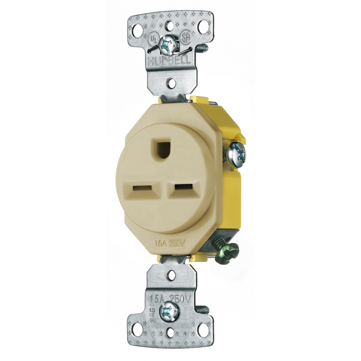 Hubbell Wiring Device-Kellems RR155I Straight Blade Receptacles