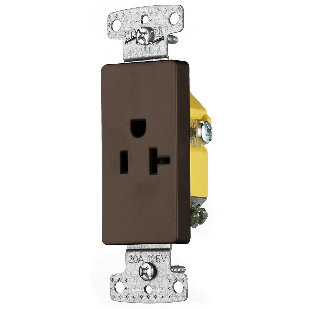 Hubbell Wiring Device-Kellems RRD201 Straight Blade Receptacles