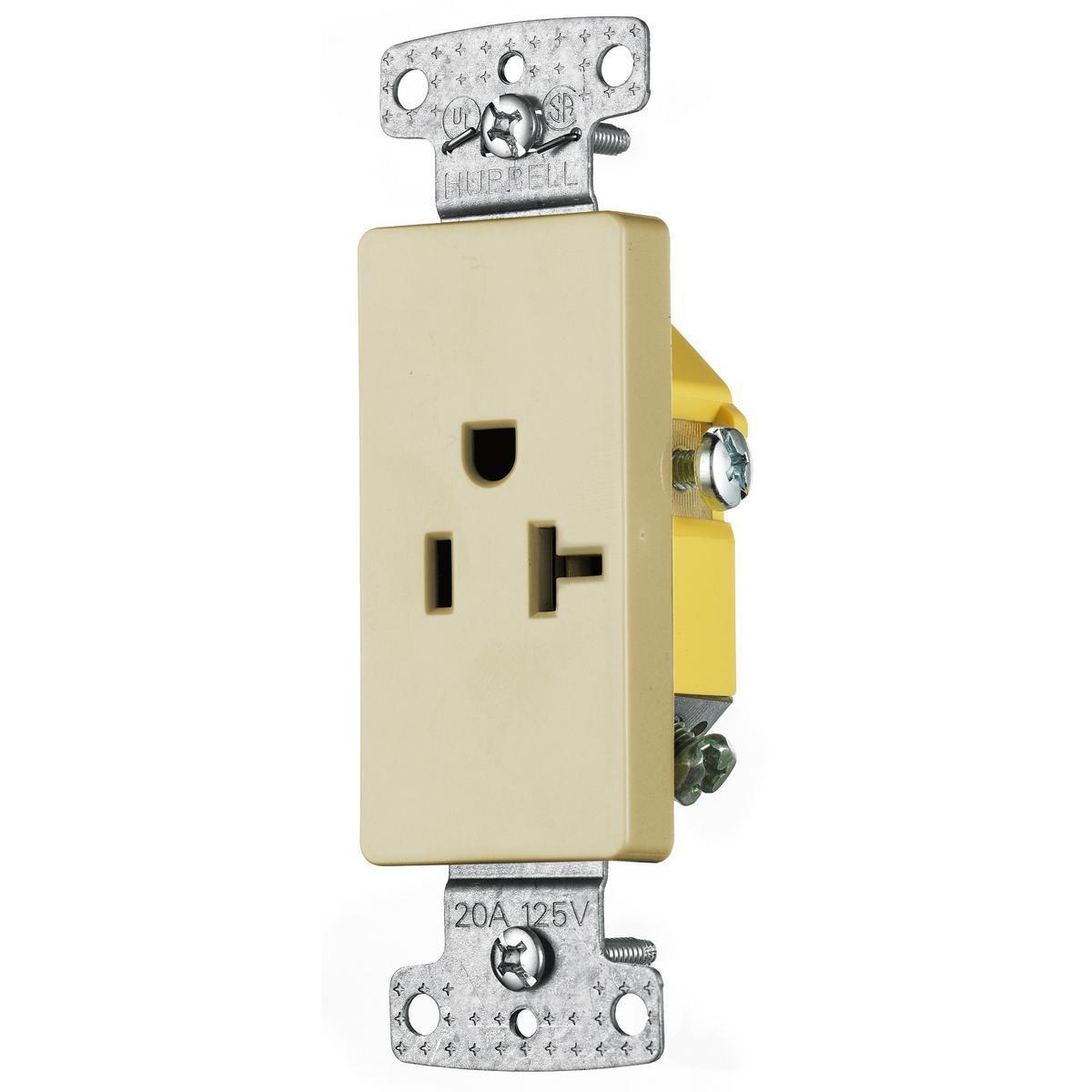 Hubbell Wiring Device-Kellems RRD201I Straight Blade Receptacles
