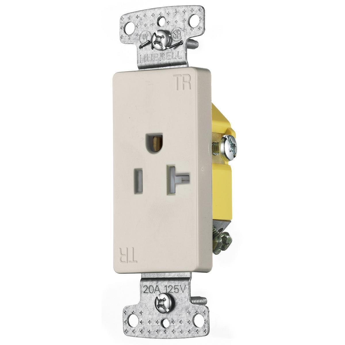 Hubbell Wiring Device-Kellems RRD201LATR Straight Blade Receptacles