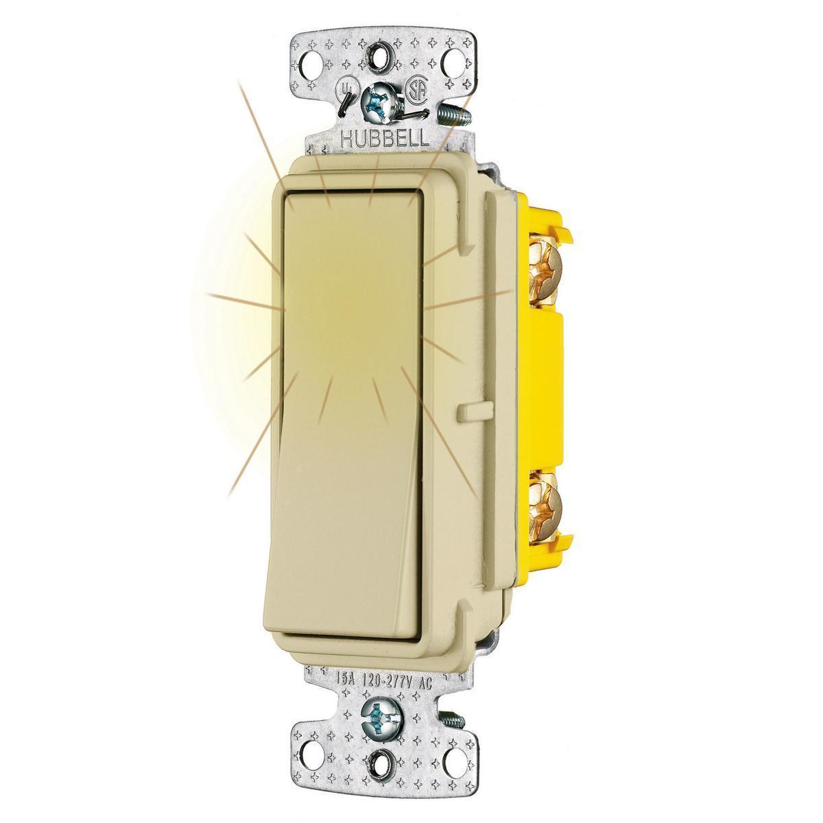 Hubbell Wiring Device-Kellems RSD115PLI Decorative Switches