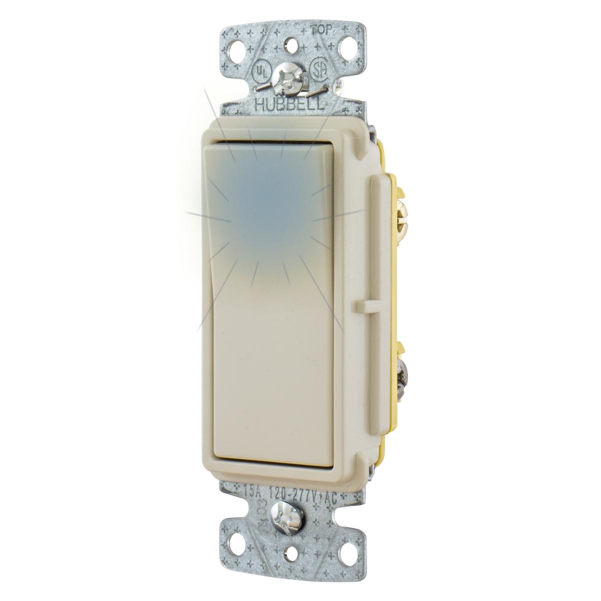Hubbell Wiring Device-Kellems RSD315ILLA Decorative Switches