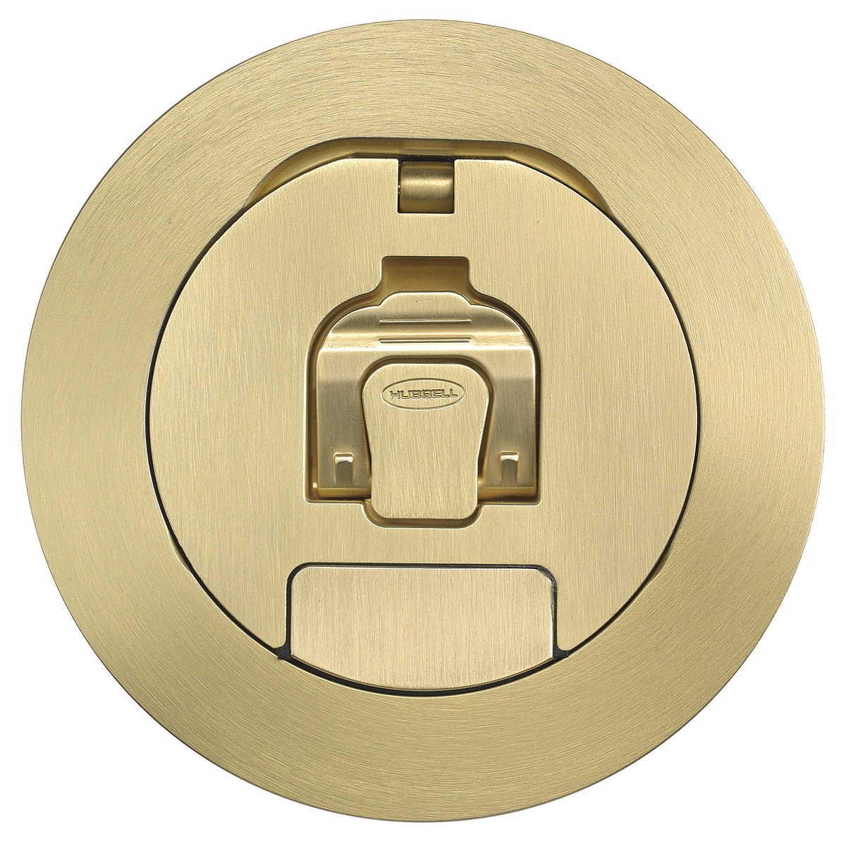 Hubbell Wiring Device-Kellems SystemOne S1R4CVRBRS Fire-Rated Standard Sized Cover, 5-1/2 in Dia, Cast Aluminum