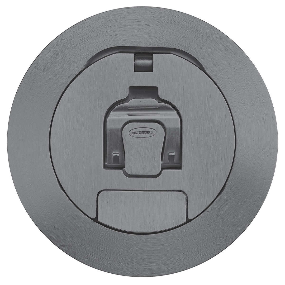 Hubbell Wiring Device-Kellems SystemOne S1R4CVRGRY Fire-Rated Standard Sized Cover, 5-1/2 in Dia, Cast Aluminum