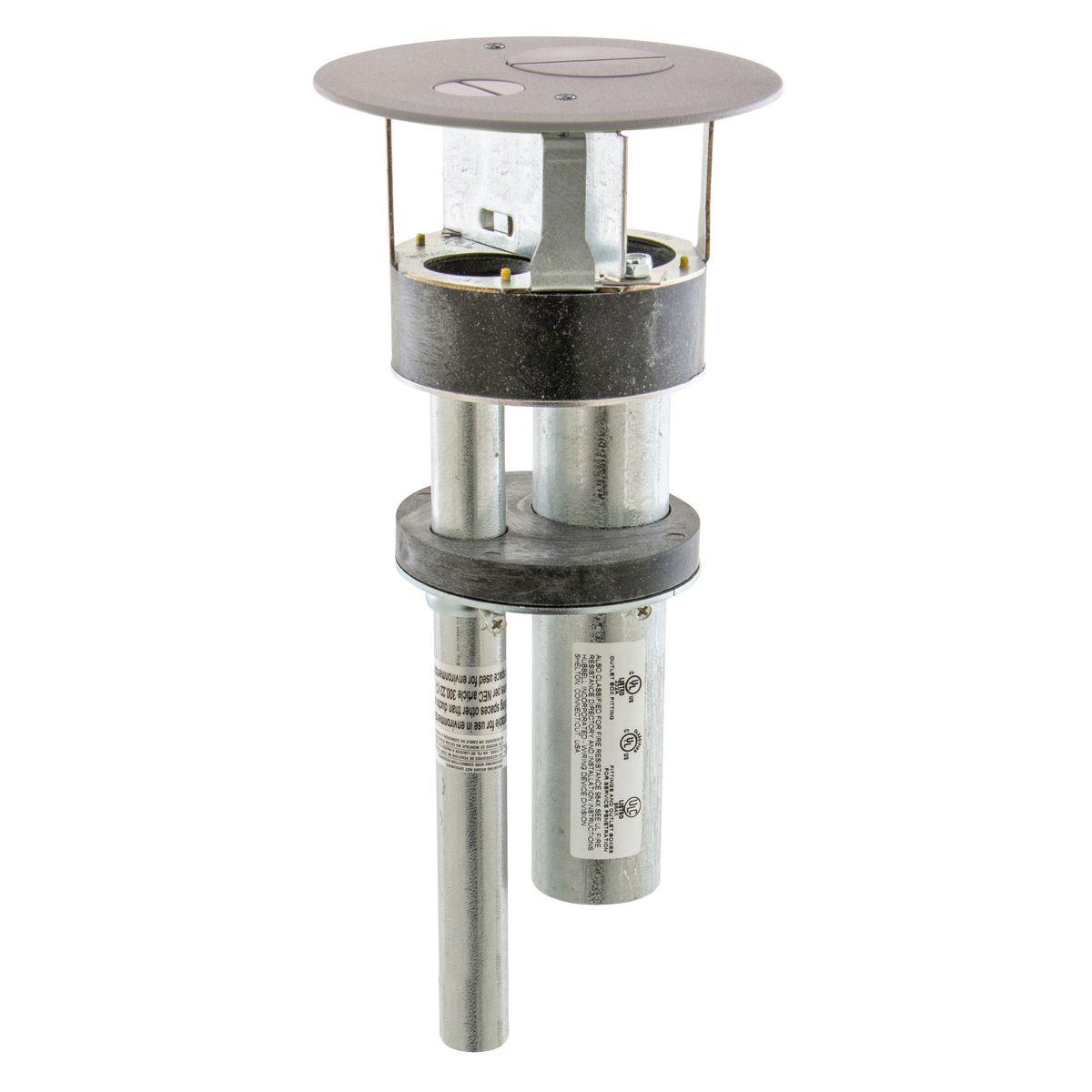 Hubbell Wiring Device-Kellems S1R4PTFFGRY Poke-Through Assembled Units