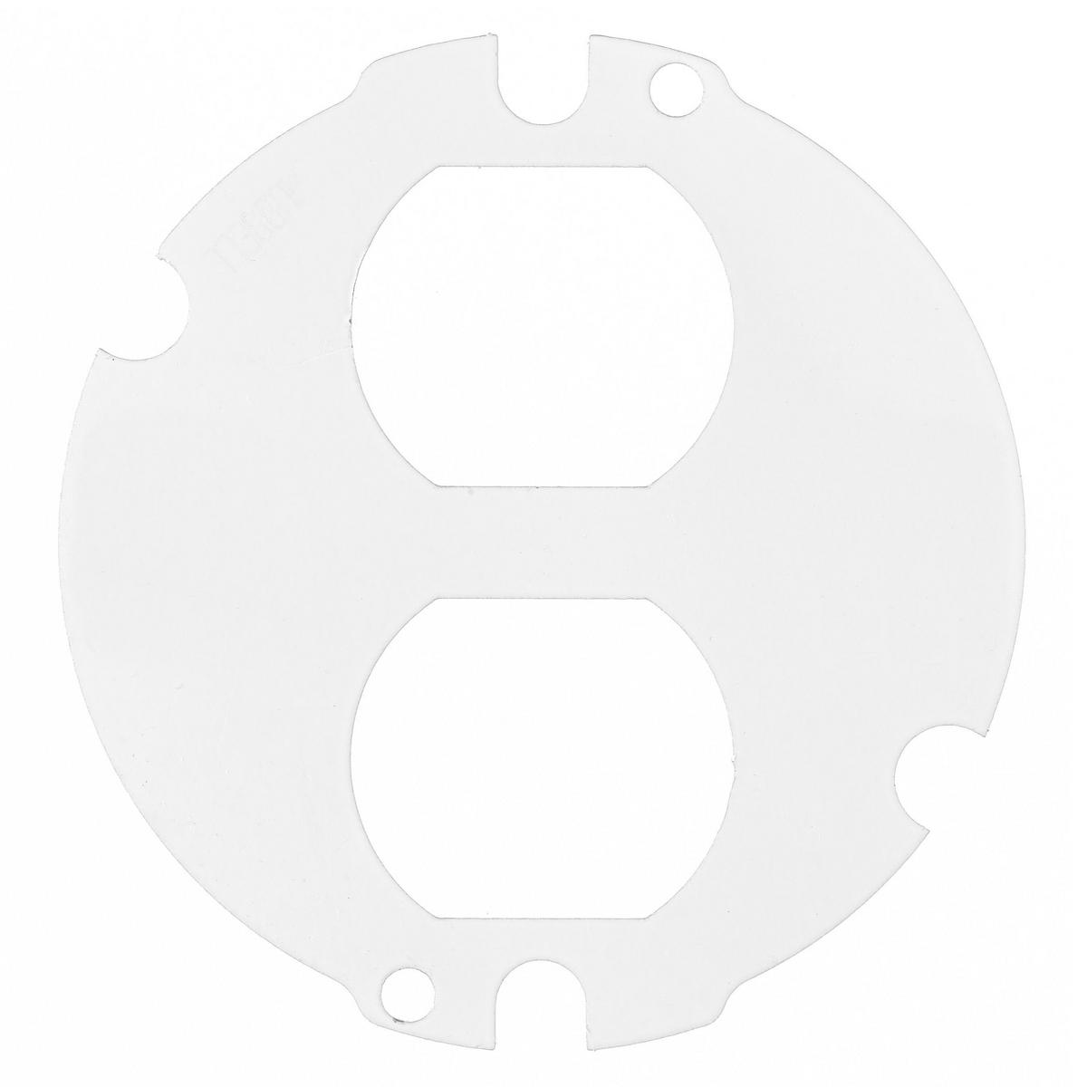 Hubbell Wiring Device-Kellems SystemOne ScrubShield® S1R4SPDUPLEX Duplex Standard Sub Plate, Stamped Steel