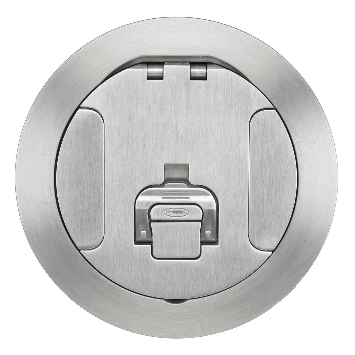 Hubbell Wiring Device-Kellems S1R6CVRALU Fire-Rated Standard Poke-Through Cover, 7-1/2 in Dia