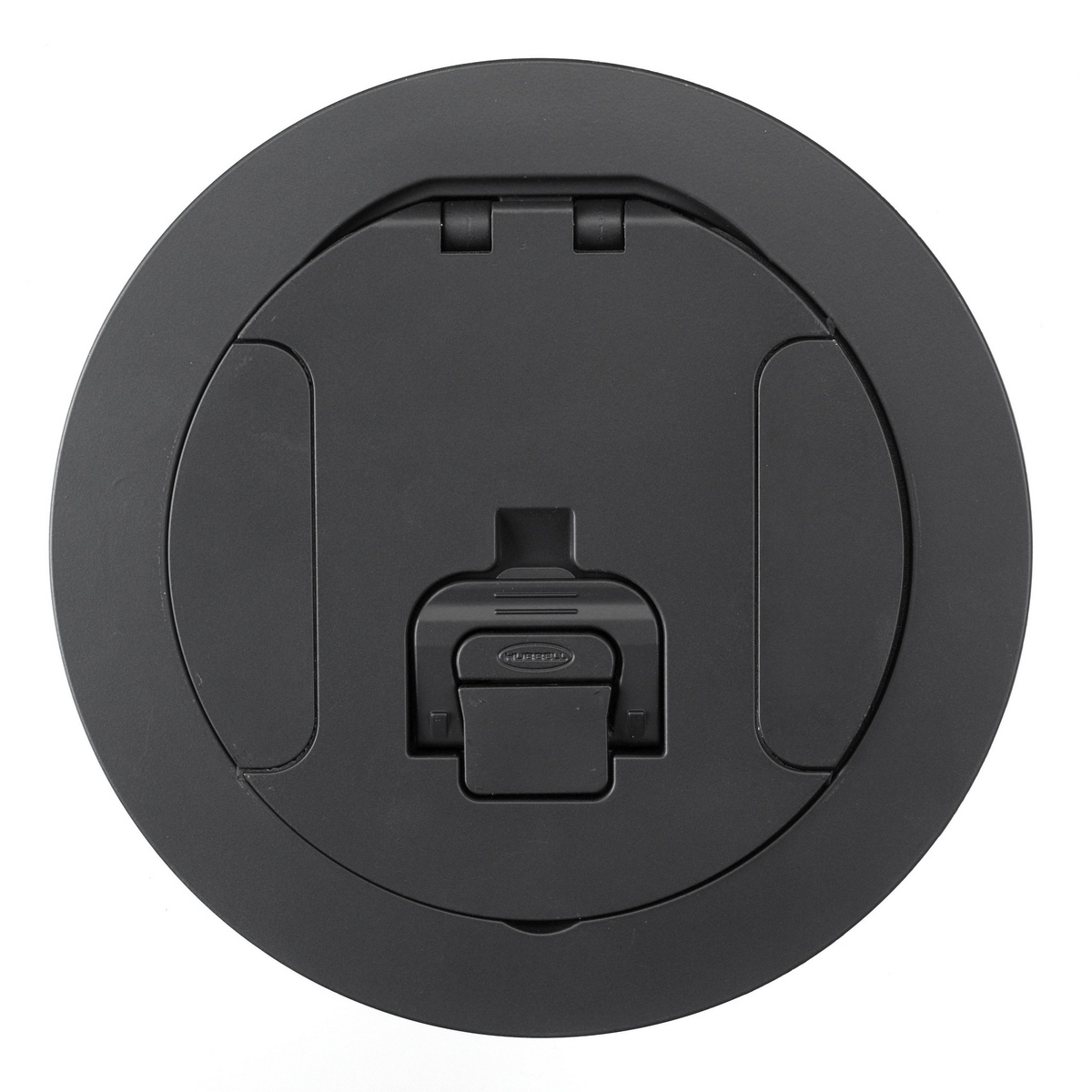 Hubbell Wiring Device-Kellems S1R6CVRBLK Standard Cover Assembly, 7-1/2 in Dia, 1.3 in D, Cast Aluminum