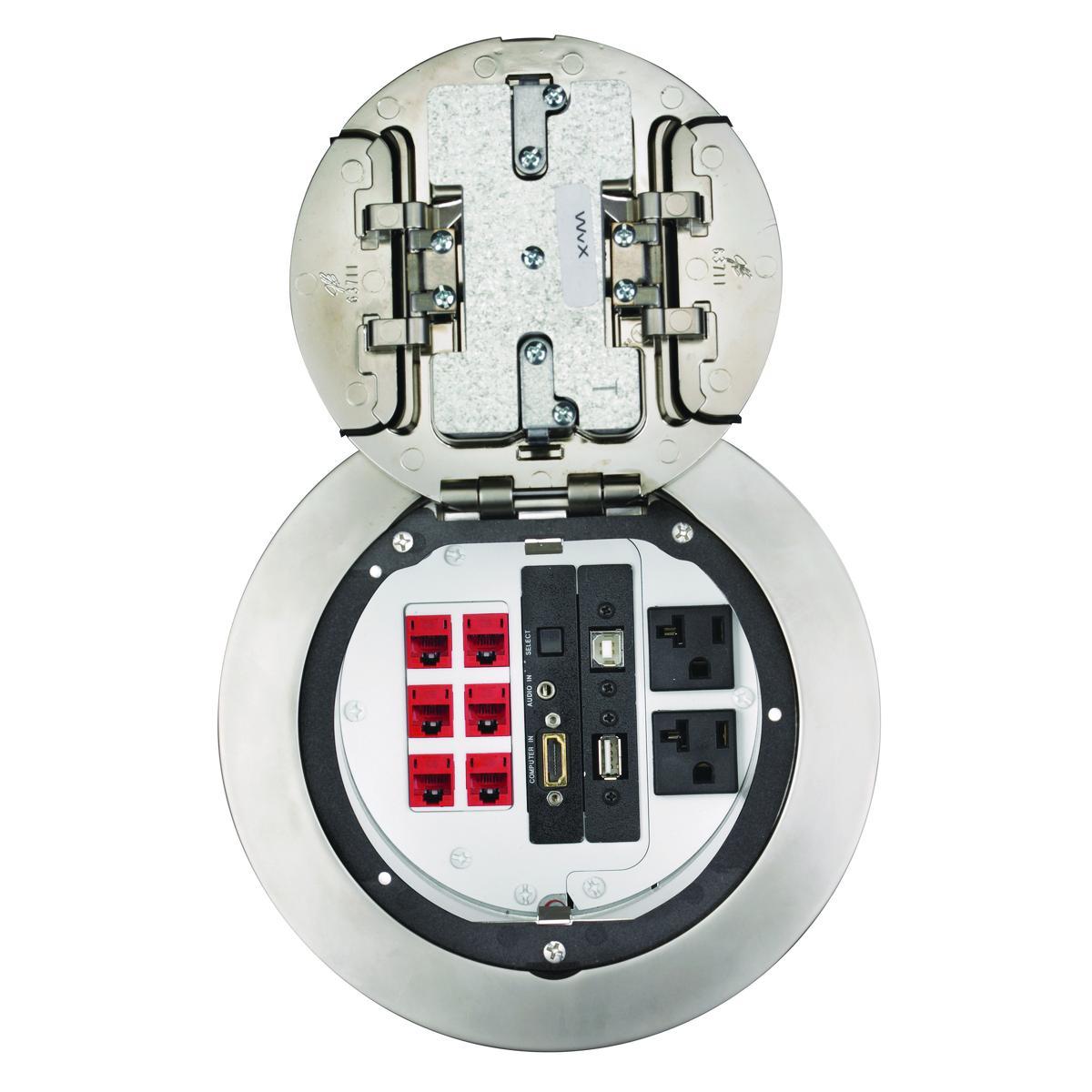 Hubbell Wiring Device-Kellems S1R6PTNKL Poke-Through Assembled Units
