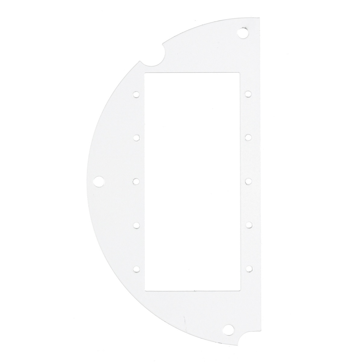 Hubbell Wiring Device-Kellems S1R6SPC 50/50 Split Left Side/Standard Sized Sub Plate, Galvanized Steel